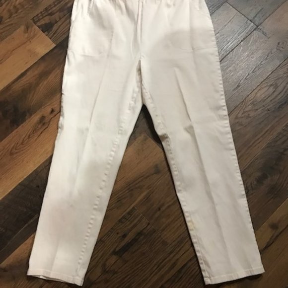 Tight Ribbed Off White Corduroy Trousers - Picture 5 of 5